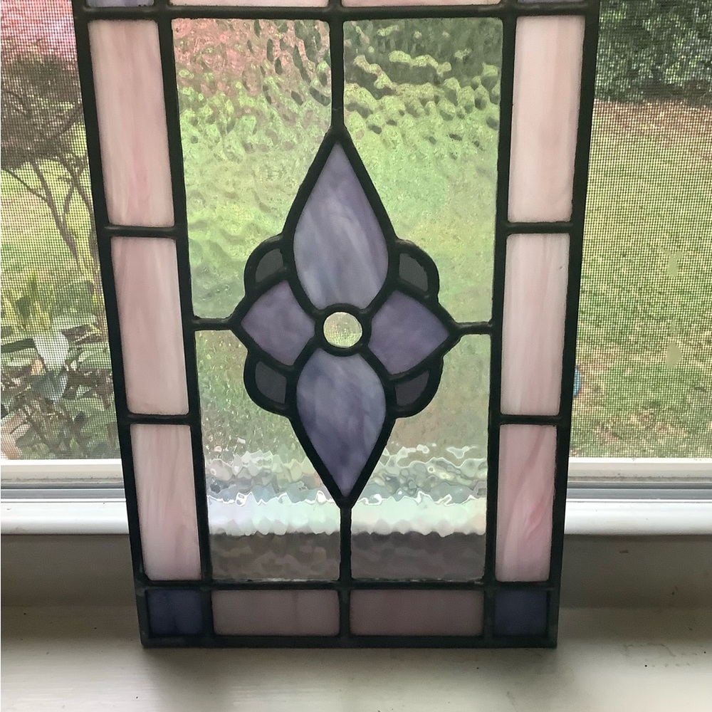 Stained glass panel